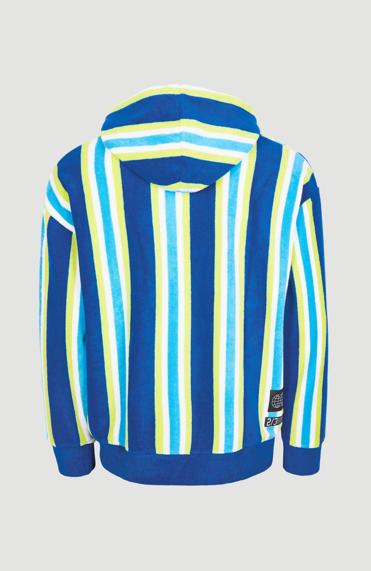 Brights Terry Hoodie | Blue Towel Stripe