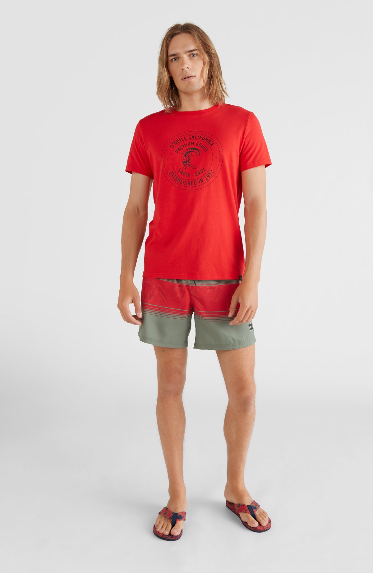 Cali Stripe Swim Shorts 16