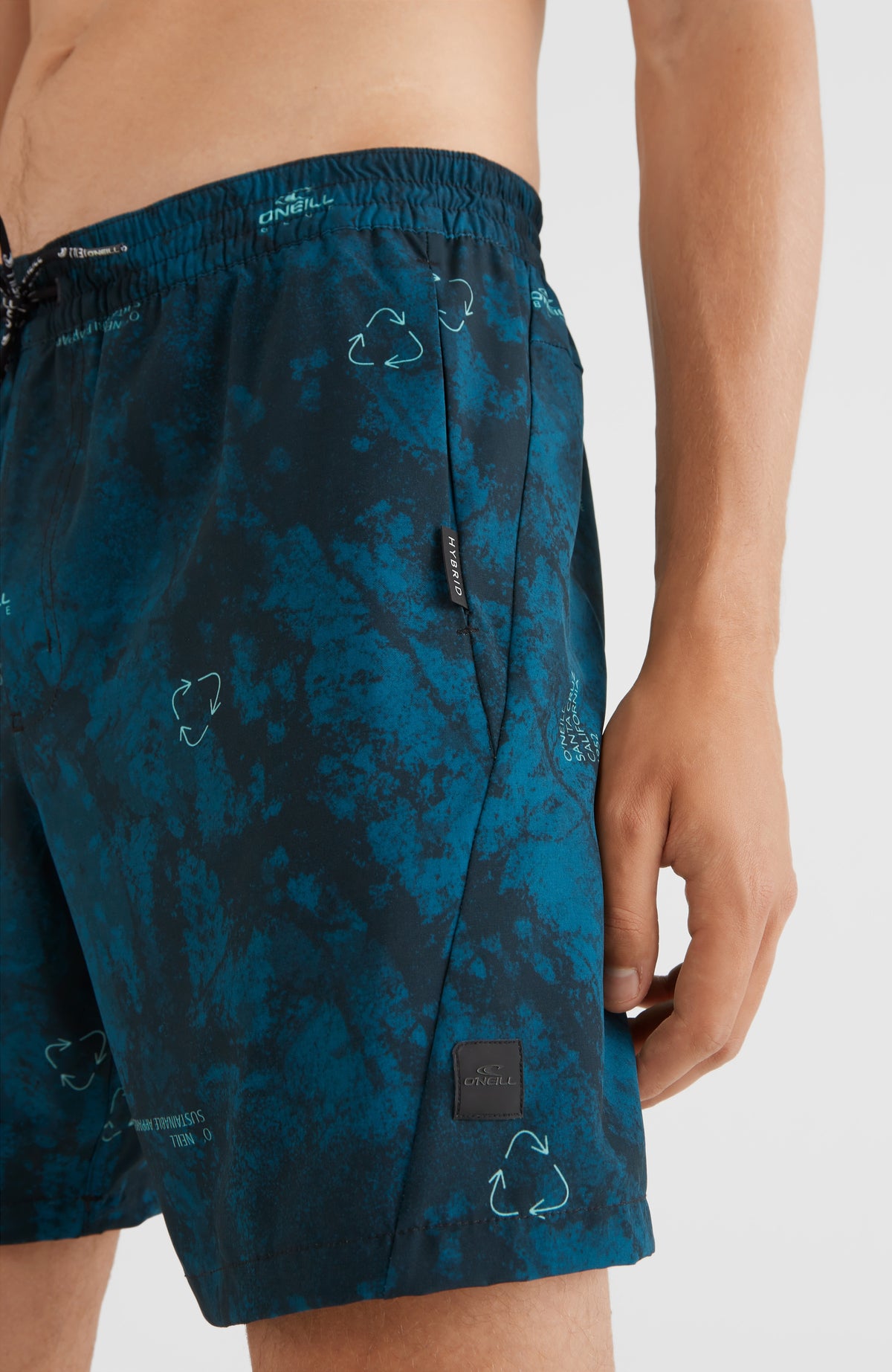 All Day Print Hybrid Shorts | Blue AO 7