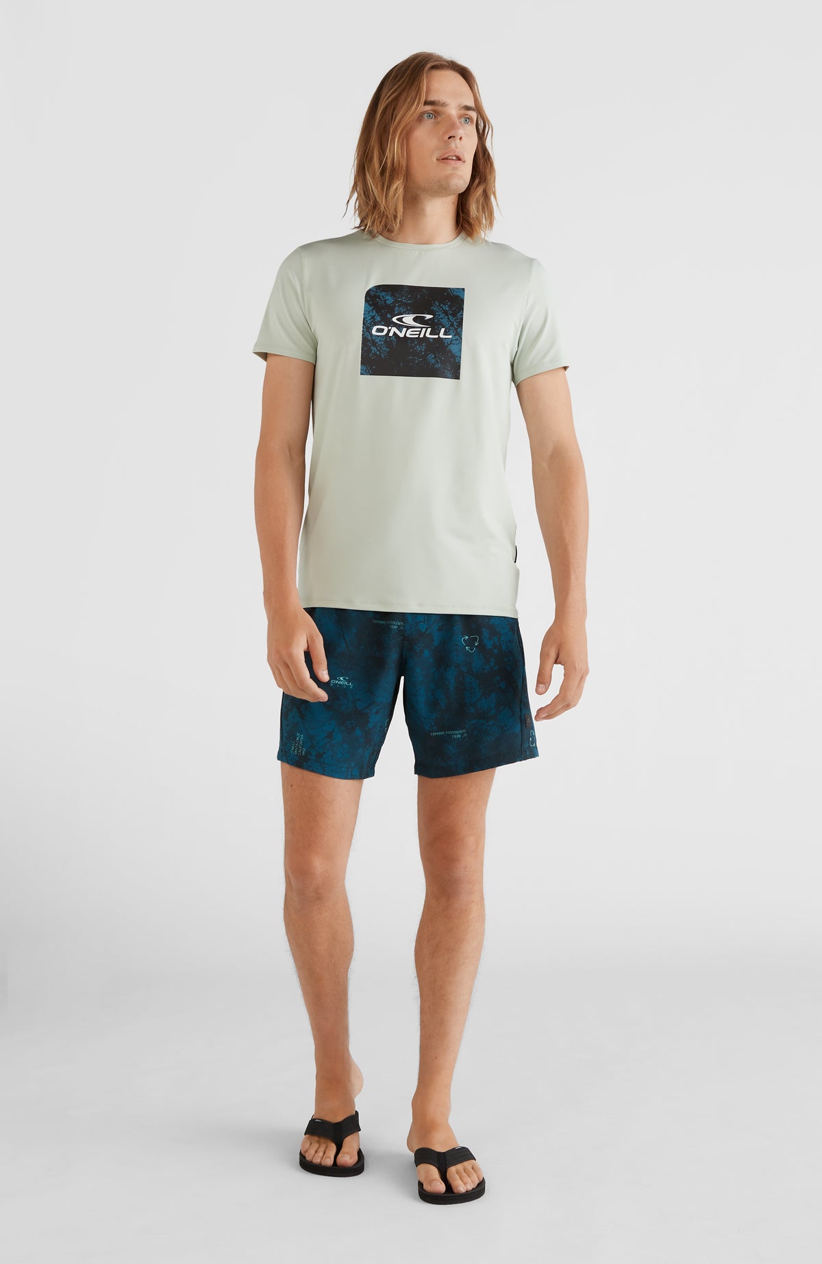 All Day Print Hybrid Shorts | Blue AO 7