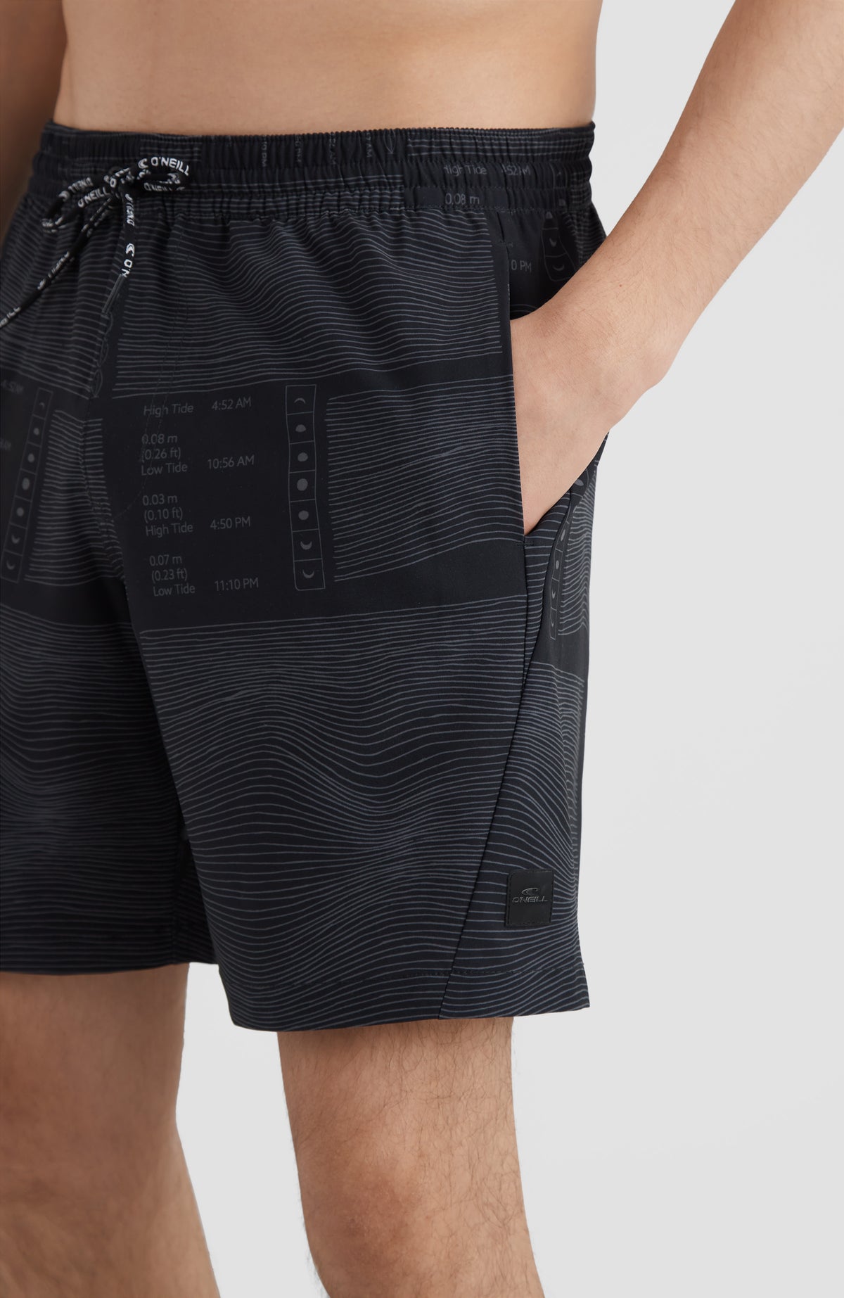 All Day Print Hybrid Shorts | Black AO 6