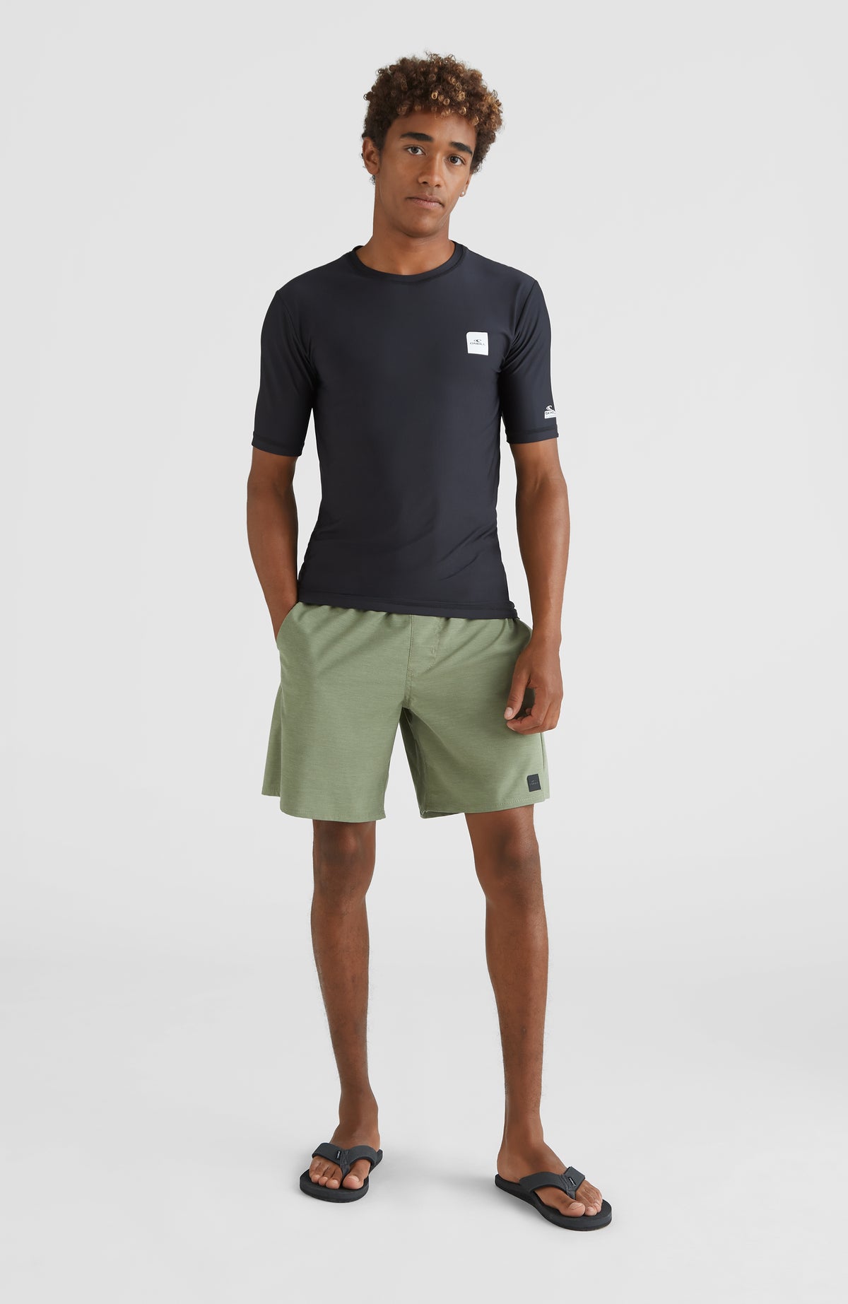 All Day Solid Hybrid Shorts | Deep Lichen Green