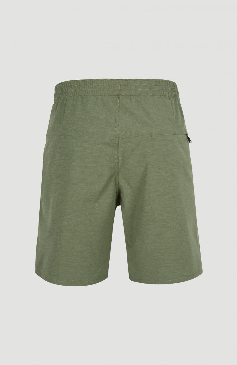 All Day Solid Hybrid Shorts | Deep Lichen Green