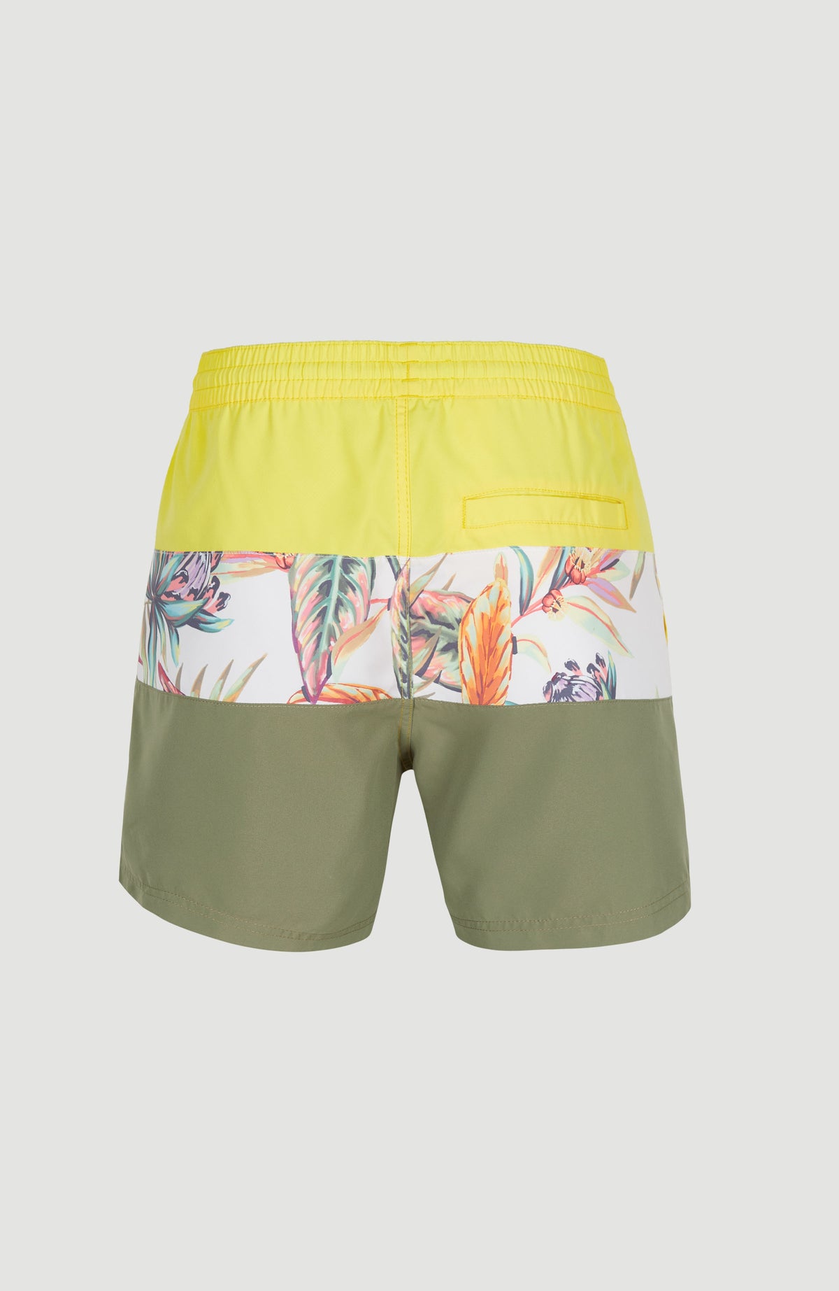 Cali Block 15'' Swim Shorts | White Tropical Flower