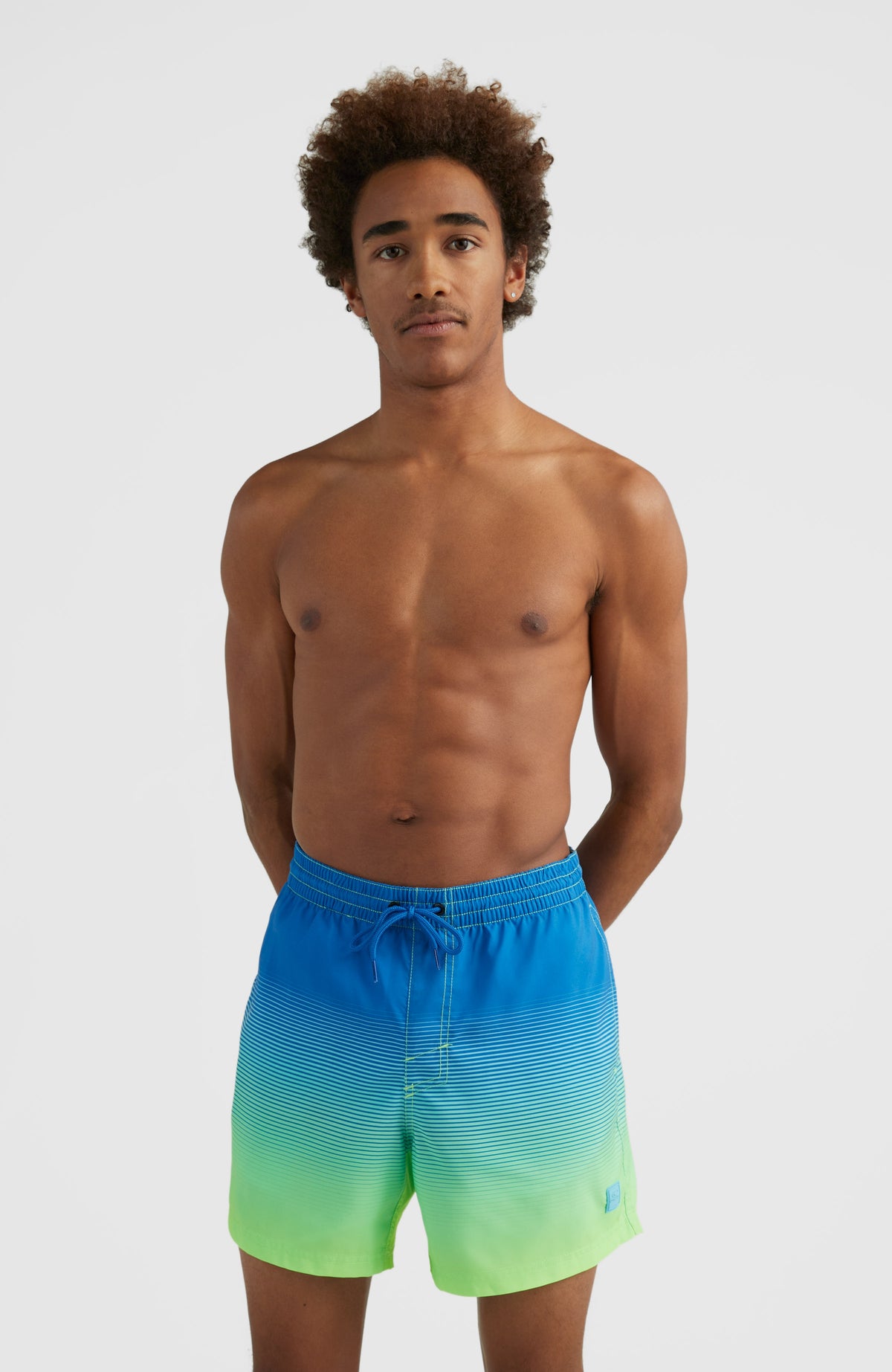 Cali Gradient 15'' Swim Shorts | Dark Blue Simple Gradient
