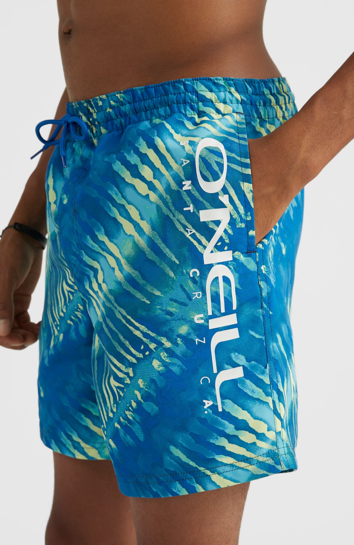 Cali Melting 16'' Swim Shorts | Bright Blue Tie Dye