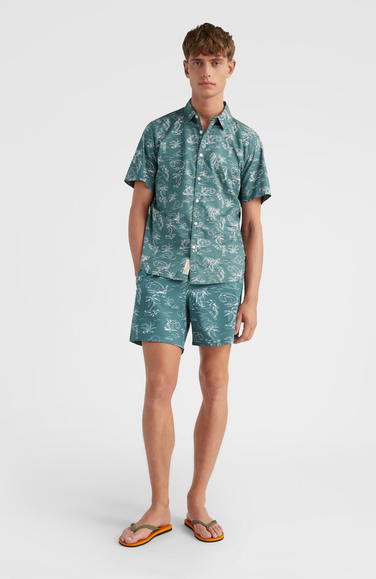 Cali Circle Surfer 16'' Swim Shorts | Blue Circle Surfer