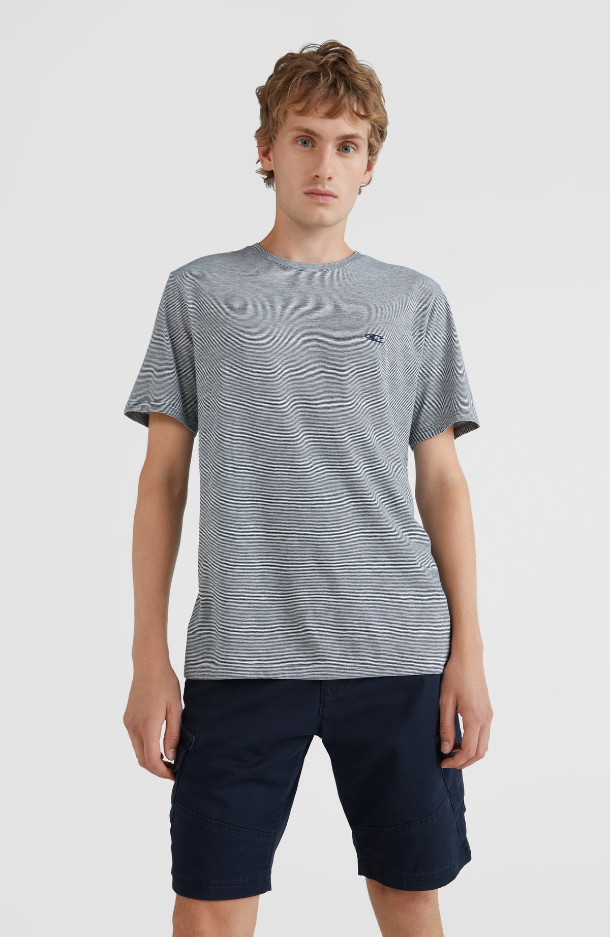 Mini Stripe T-Shirt | Ink Blue