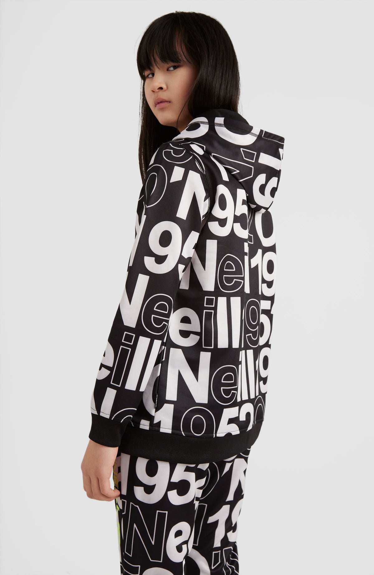All Over Print Rutile Hooded Fleece | White Wording 1952