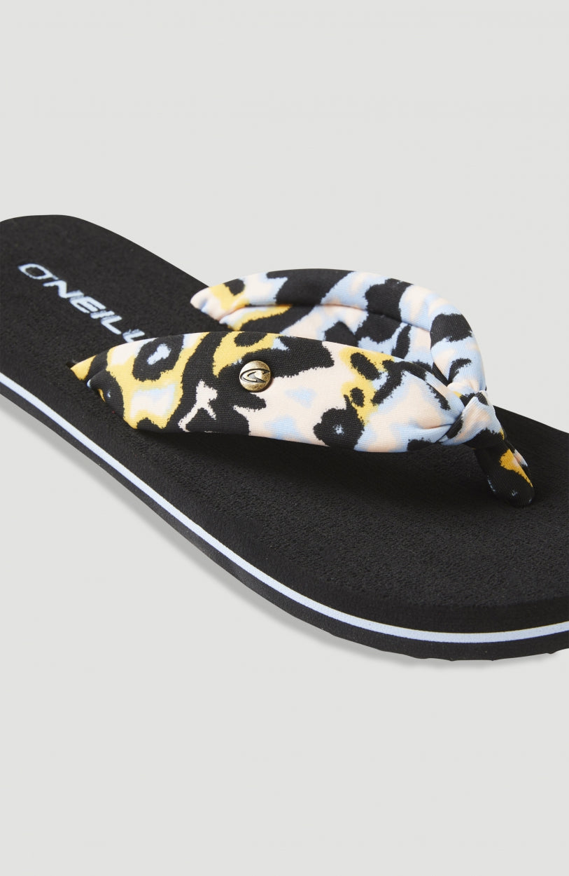 Ditsy Sun Sandals | Orange AO 1