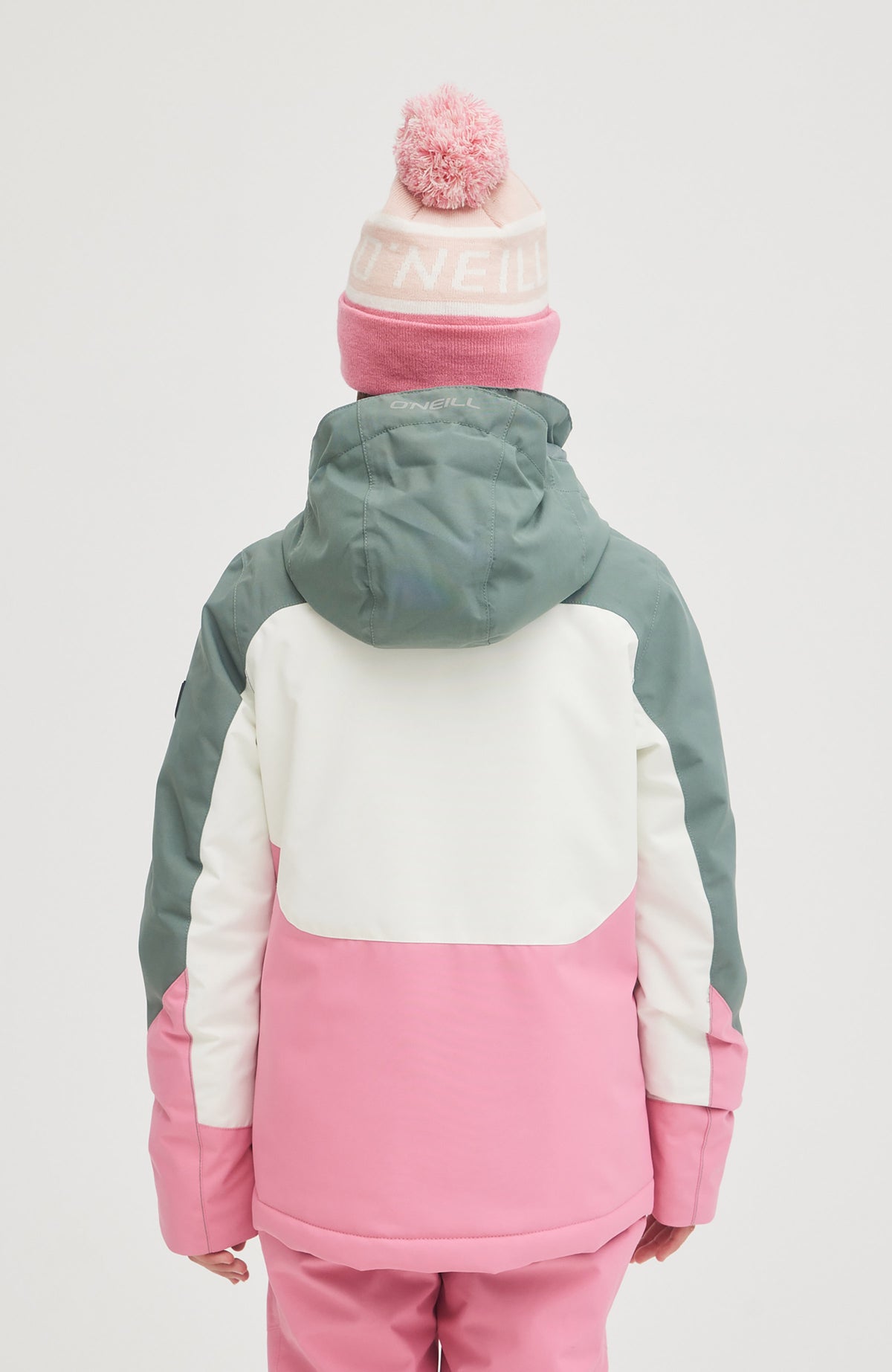 Diamond Snow Jacket | Balsam Green Colour Block