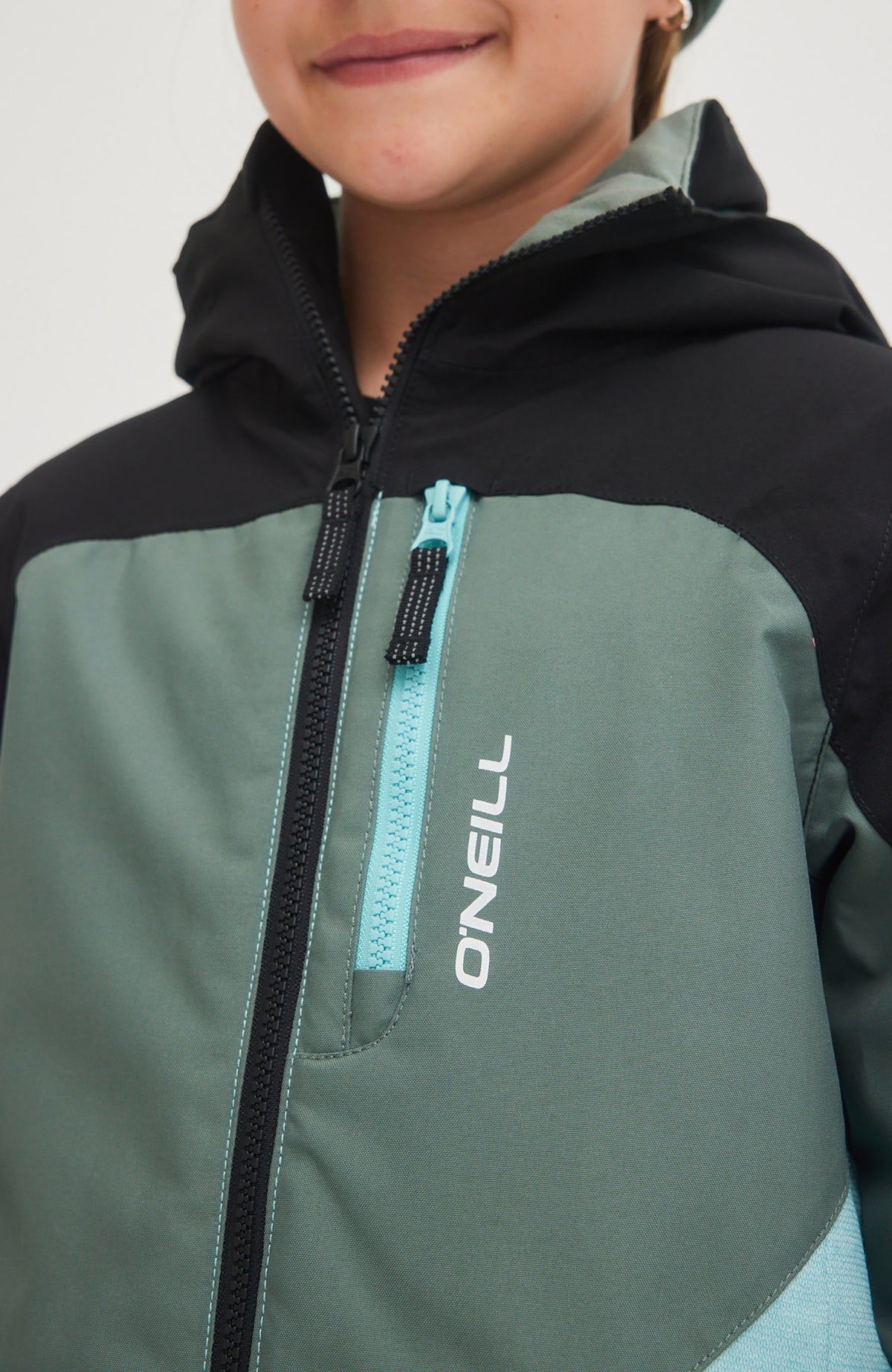 Diamond Snow Jacket | Black Out Colour Block