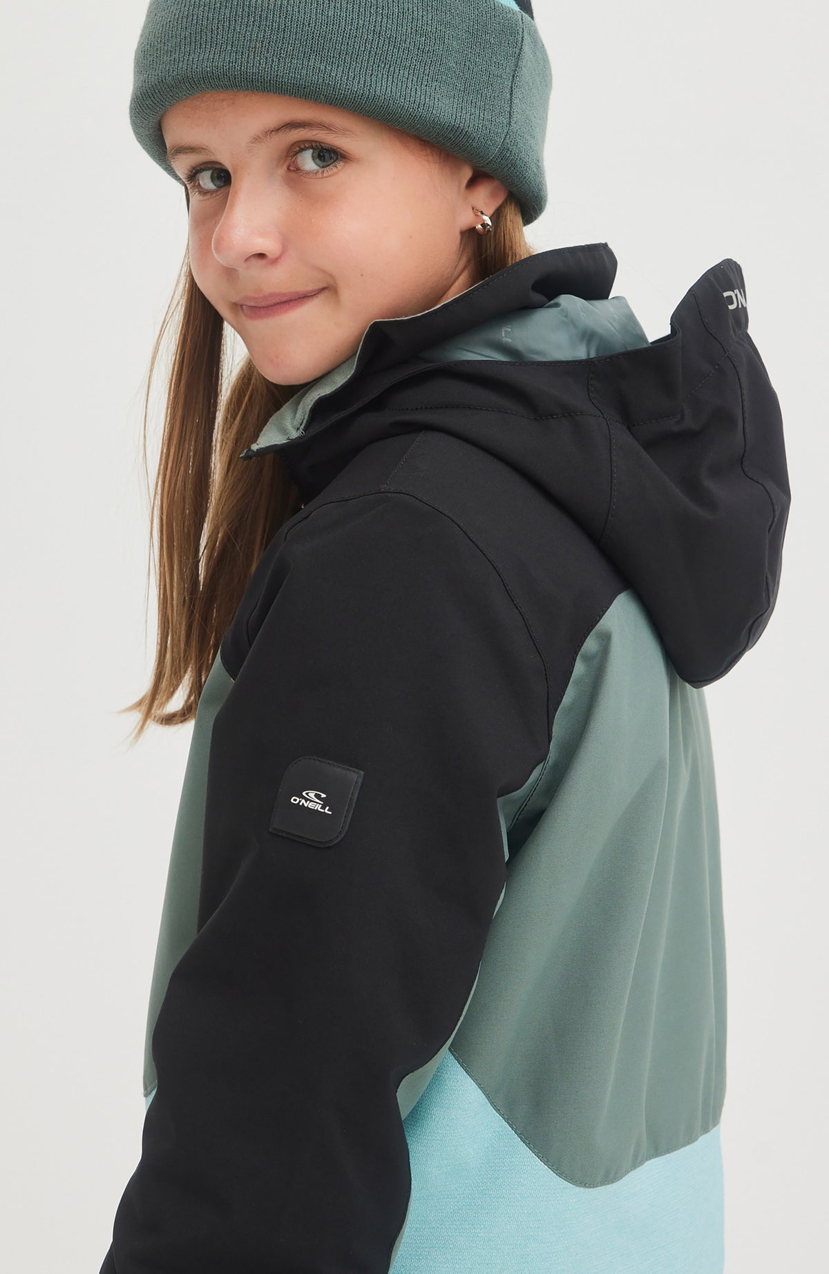 Diamond Snow Jacket | Black Out Colour Block