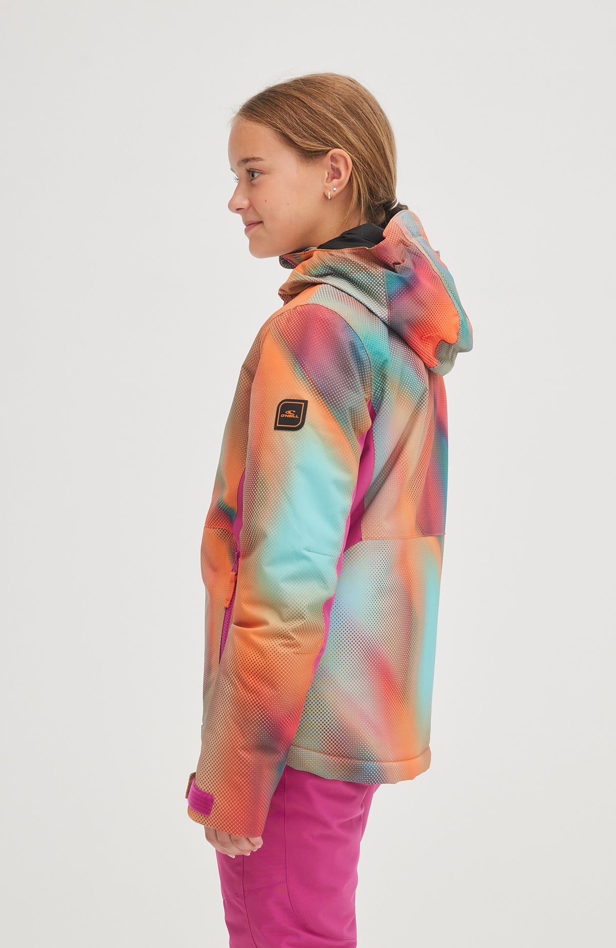 All Over Print Lite Snow Jacket | Dark Blue Fade Halftone