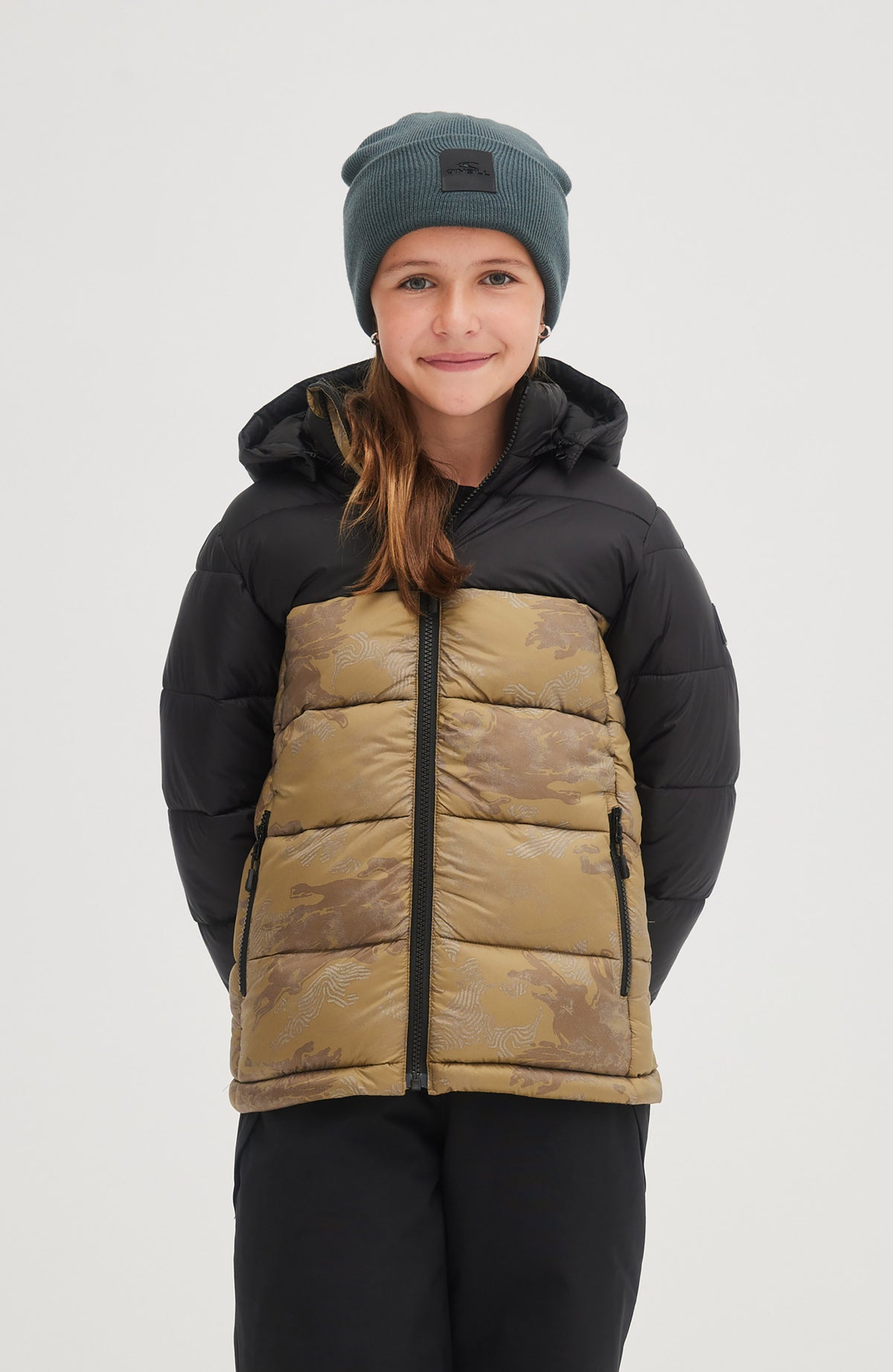 Puffer Jacket | Brown Camo
