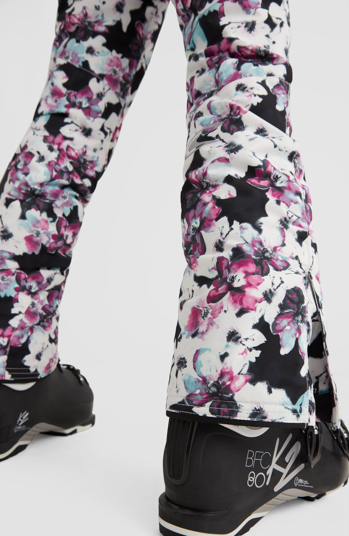 Charm Printed Snow Pants | Blue Ice Flower