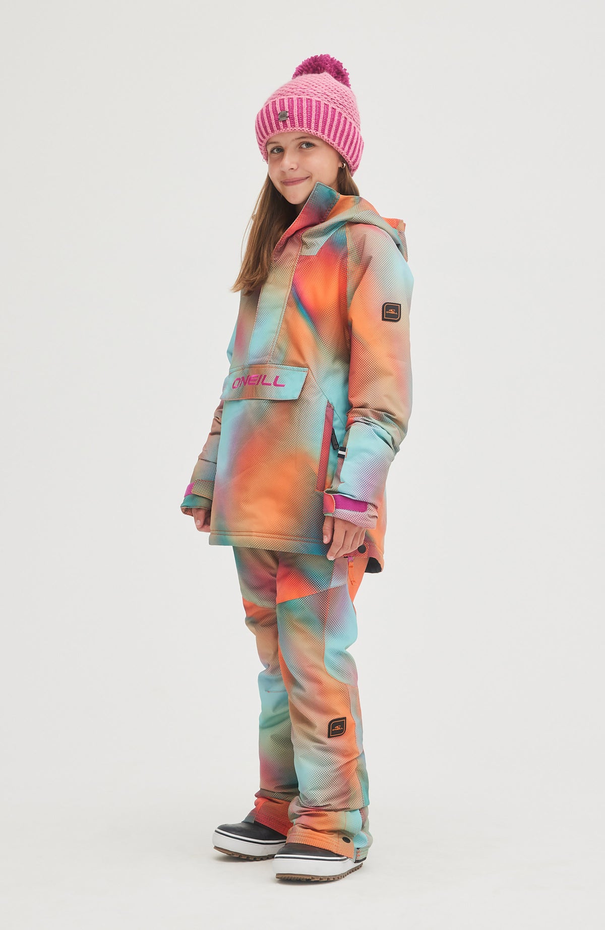 Charm Printed Snow Pants | Dark Blue Fade Halftone