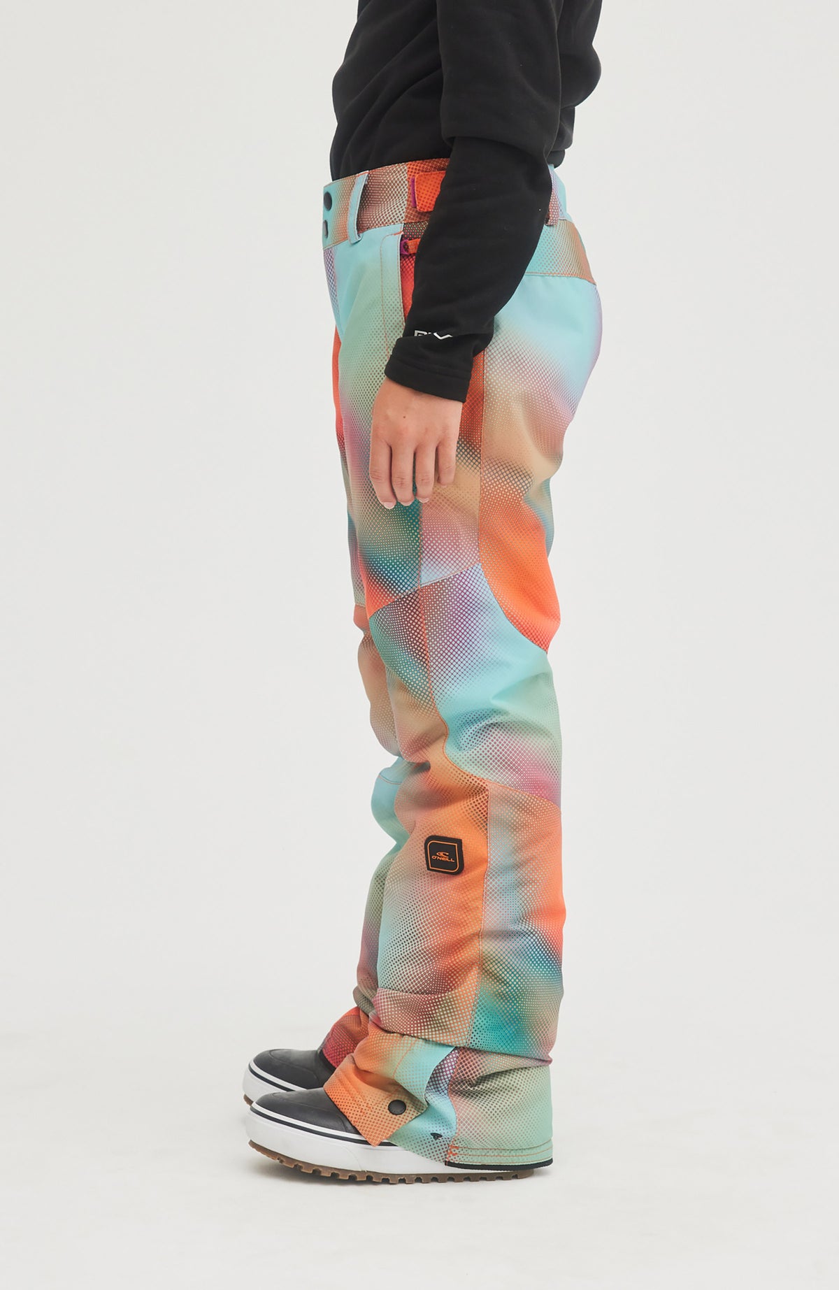 Charm Printed Snow Pants | Dark Blue Fade Halftone