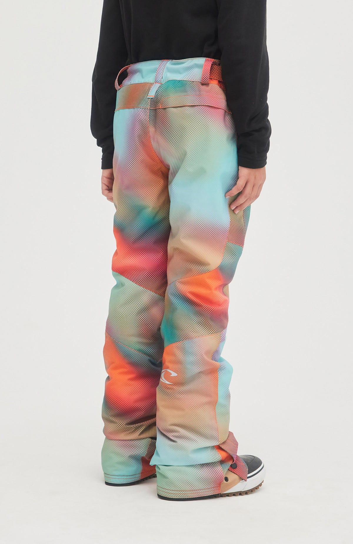 Charm Printed Snow Pants | Dark Blue Fade Halftone