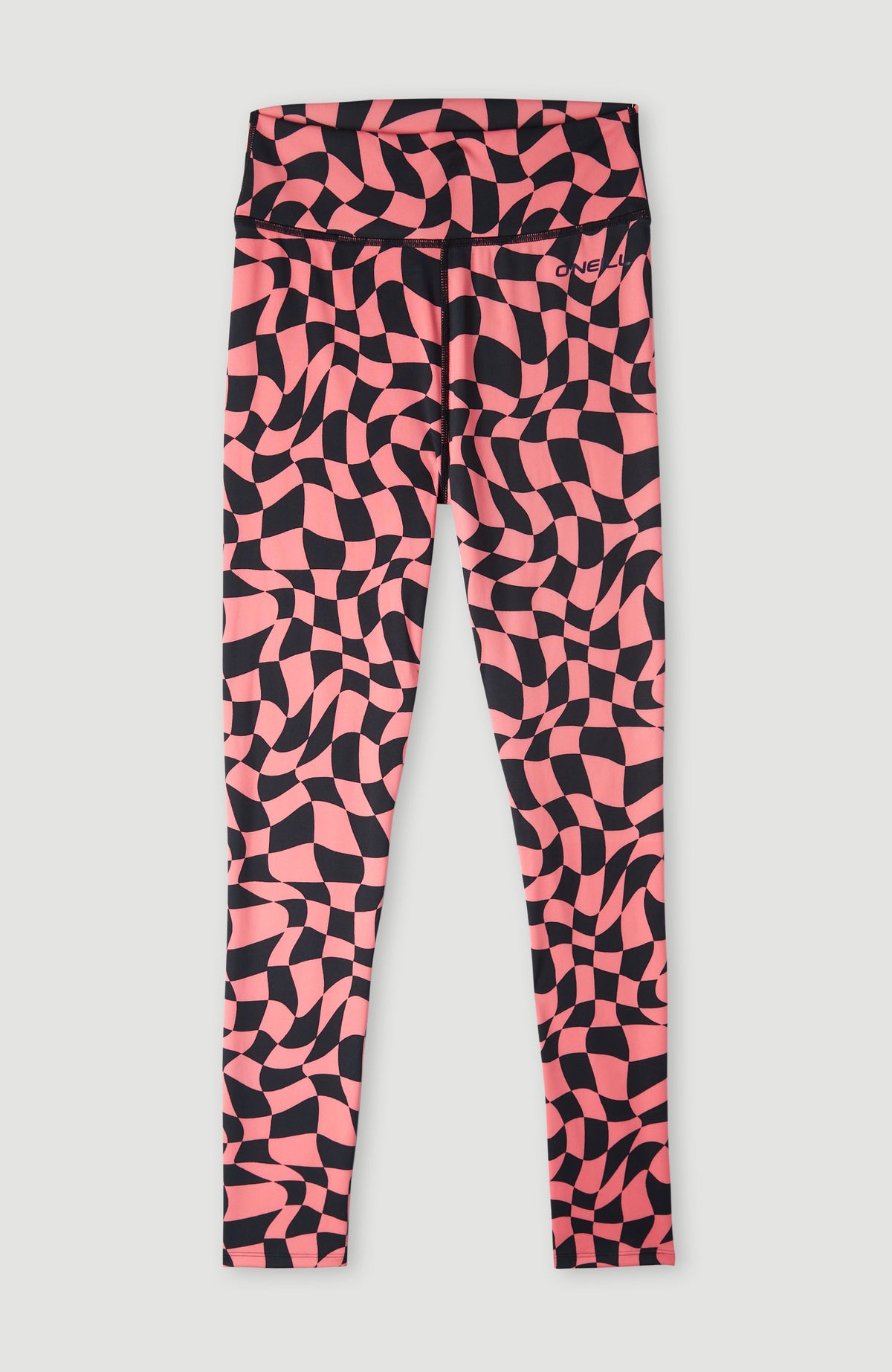 Outdoor Active High-Waist Legging | Pink Checkboard