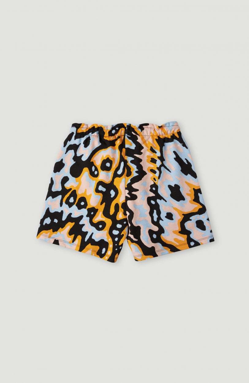 Active High-Waist Sweatshorts | Orange AO 1