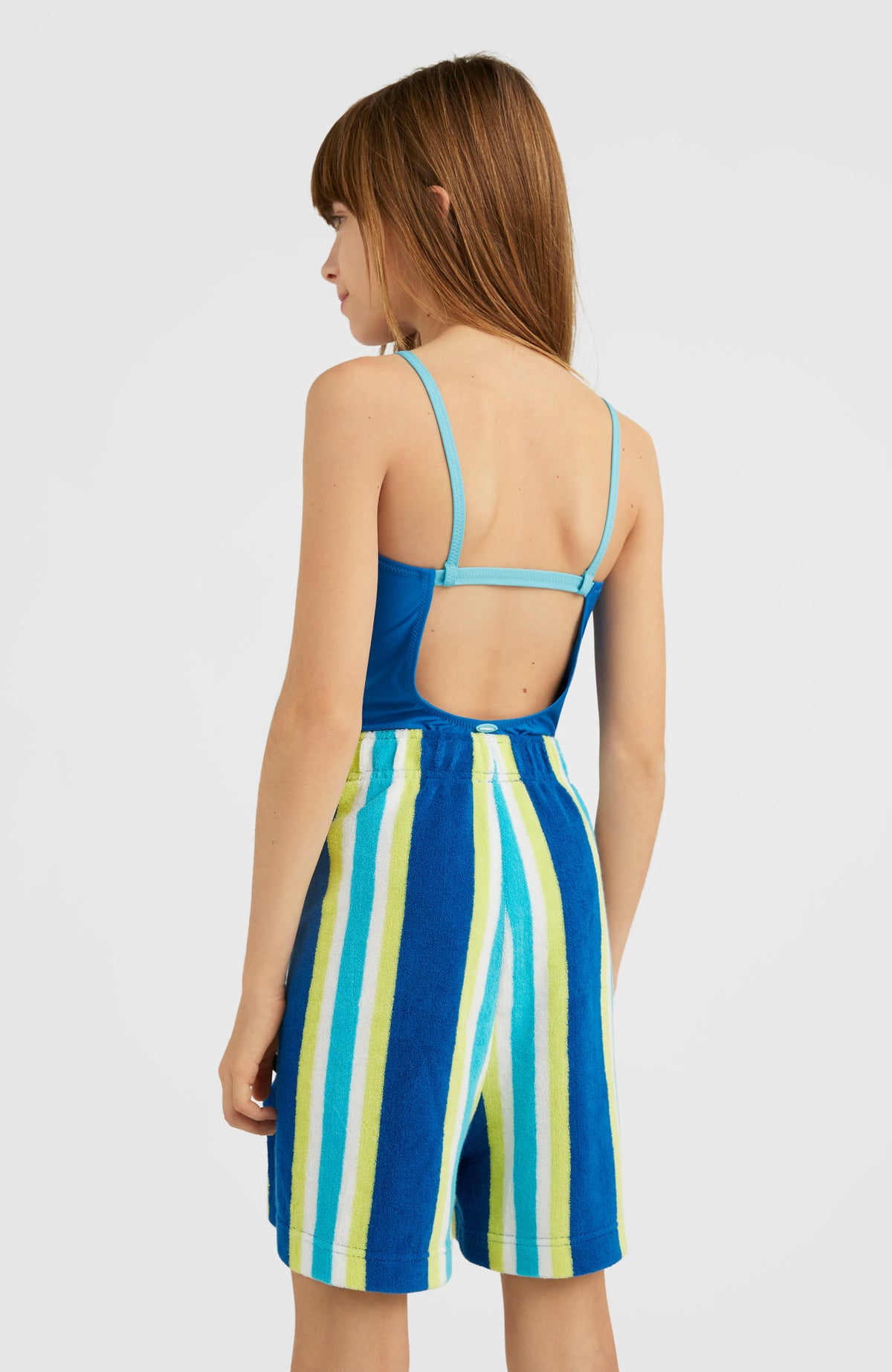 Brights Terry Shorts | Blue Towel Stripe