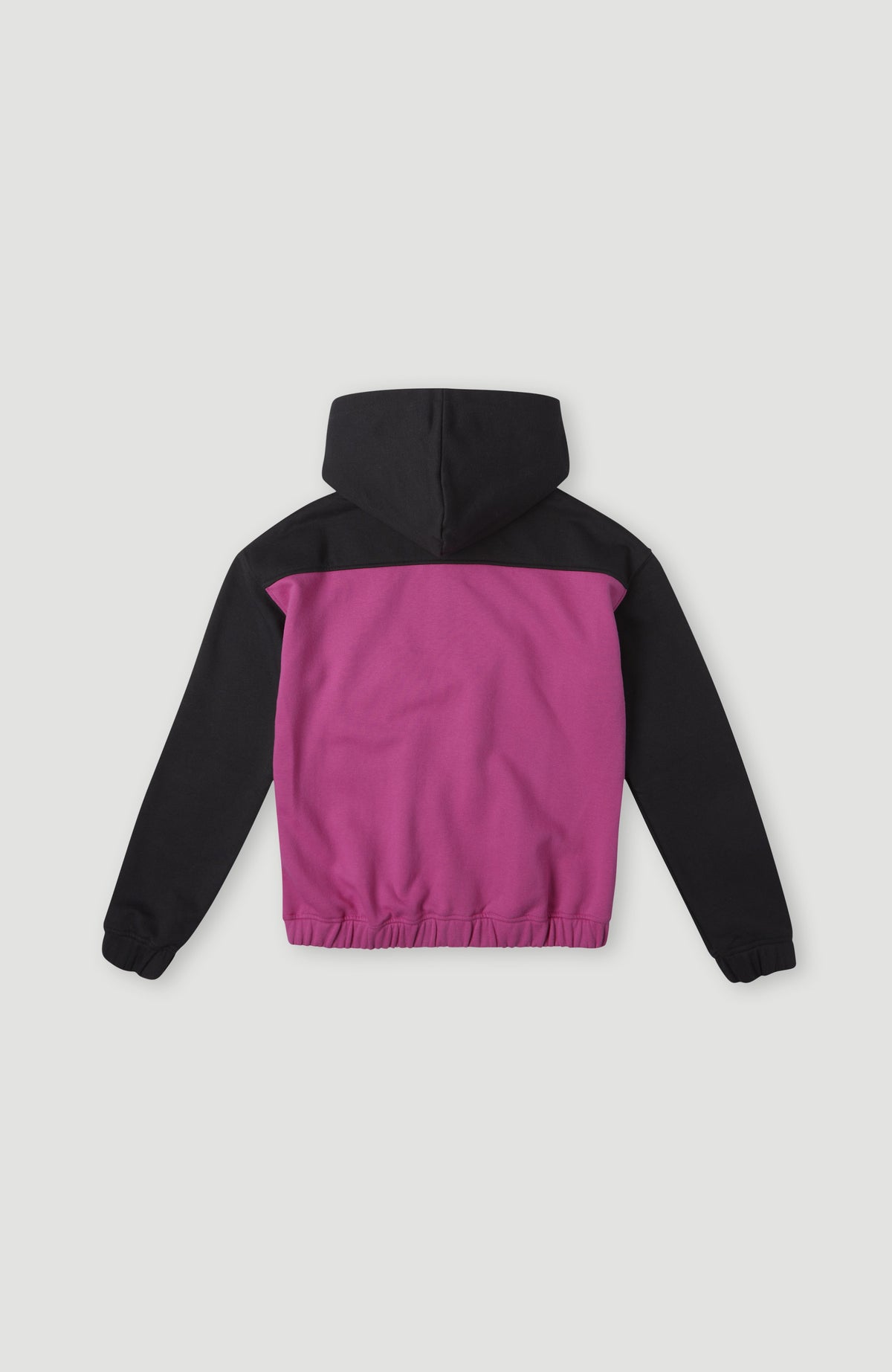 Progressive Half Zip Hoodie | Fuchsia Red Colour Block
