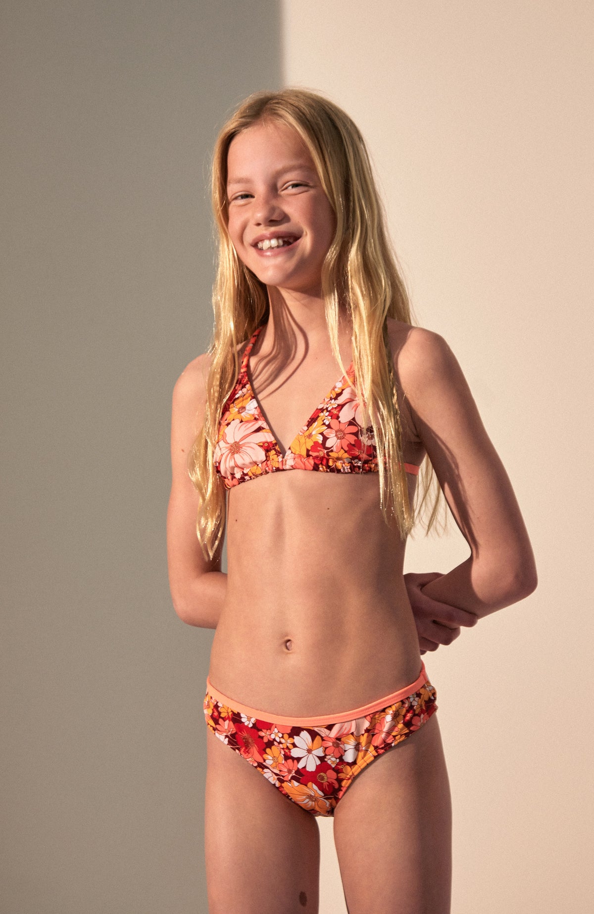 Tropics Triangle Bikini Set | Red AO 1