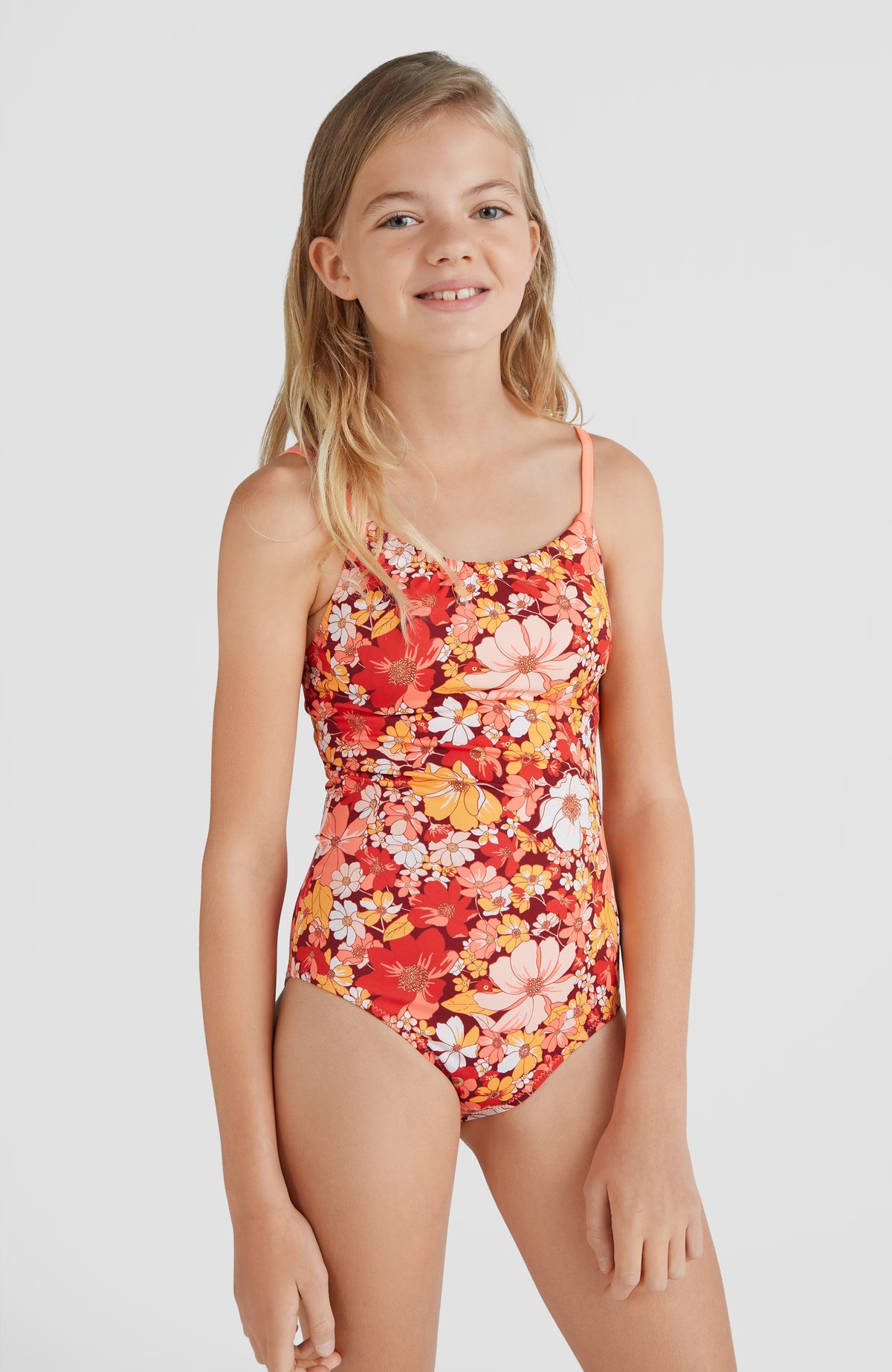 Cali High Neck Swimsuit | Red AO 1