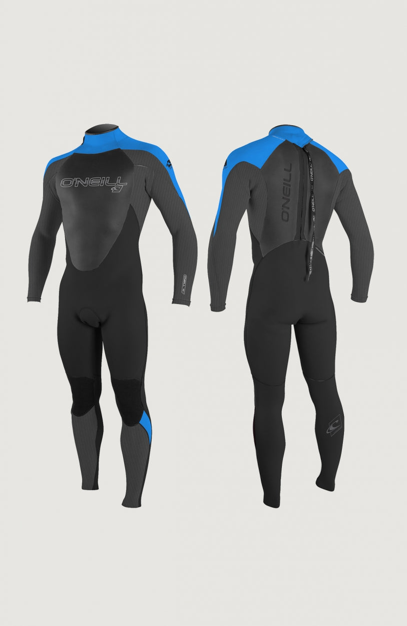 Epic 3/2mm Back Zip Full Wetsuit | BLK/GRAPH/OCEAN