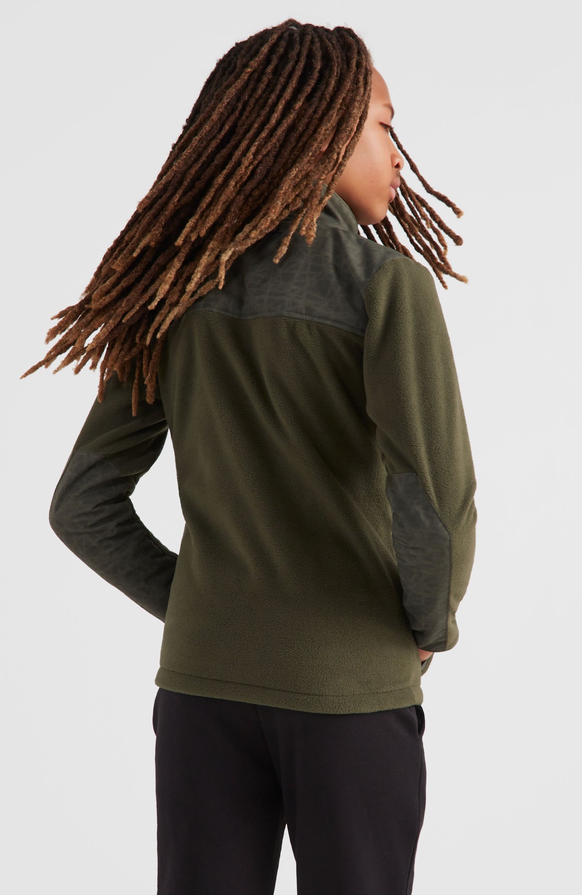 Utility Fleece Jacket | Forest Night Colour Block