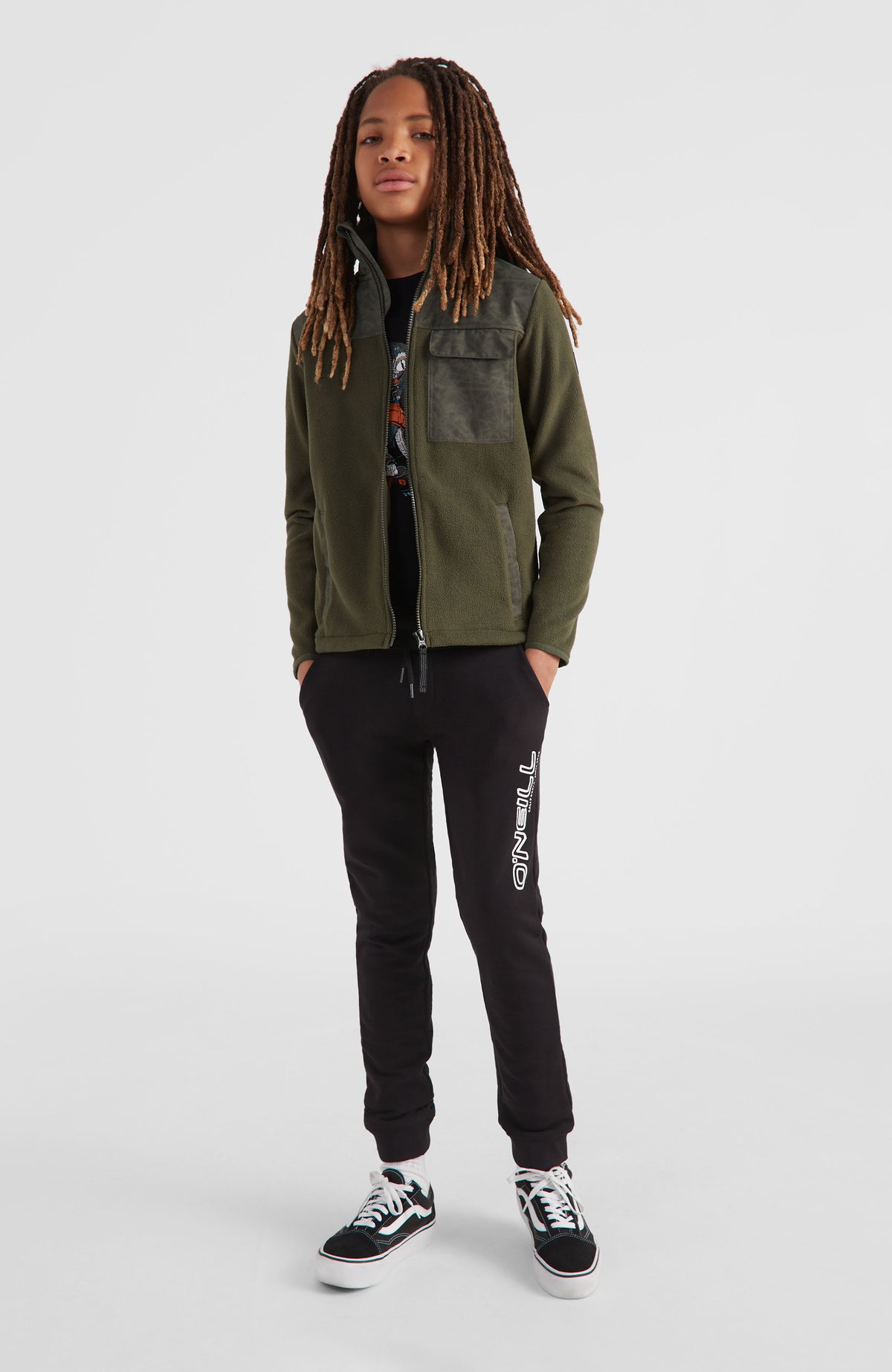 Utility Fleece Jacket | Forest Night Colour Block