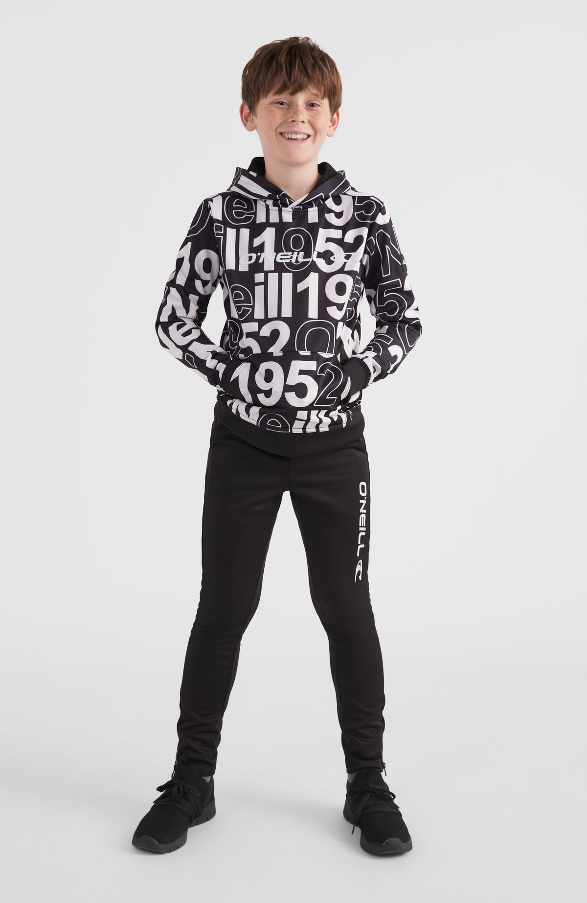 All Over Print Rutile Hooded Fleece | White Wording 1952