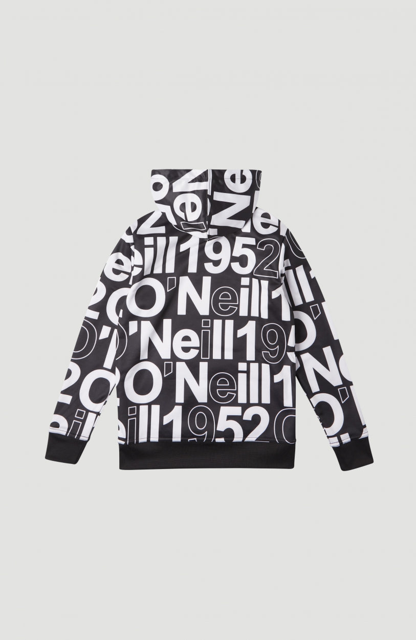 All Over Print Rutile Hooded Fleece | White Wording 1952