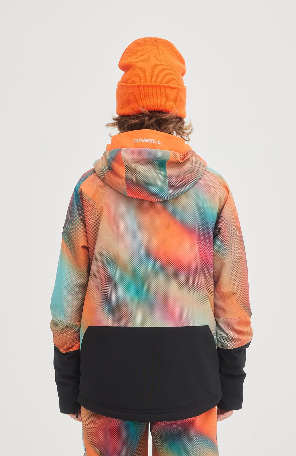 Anorak Snow Jacket | Dark Blue Fade Halftone