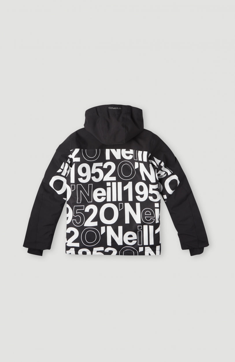 All Over Print Hammer Snow Jacket | White Wording 1952