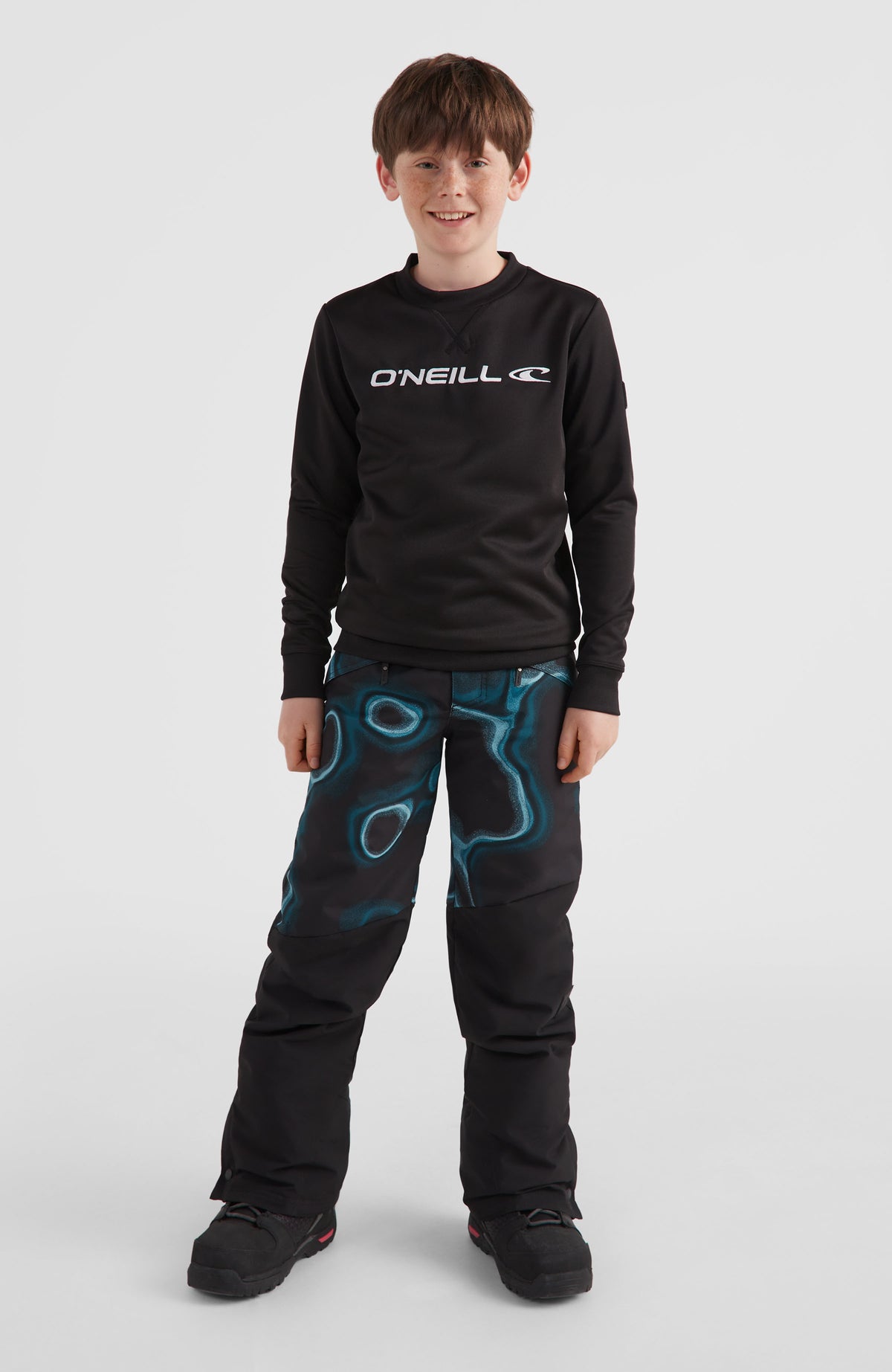 Anvil All Over Print Snow Pants | Blue Heat Map