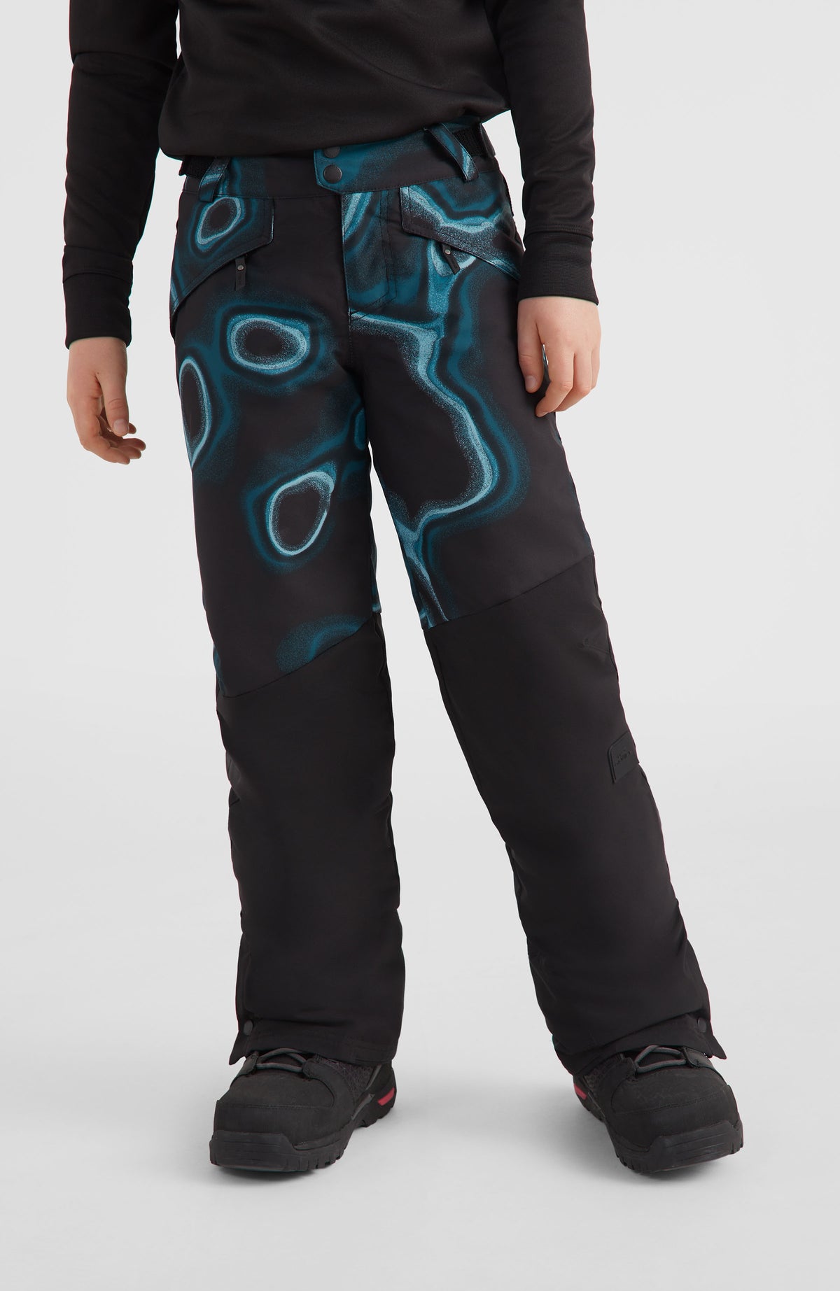 Anvil All Over Print Snow Pants | Blue Heat Map