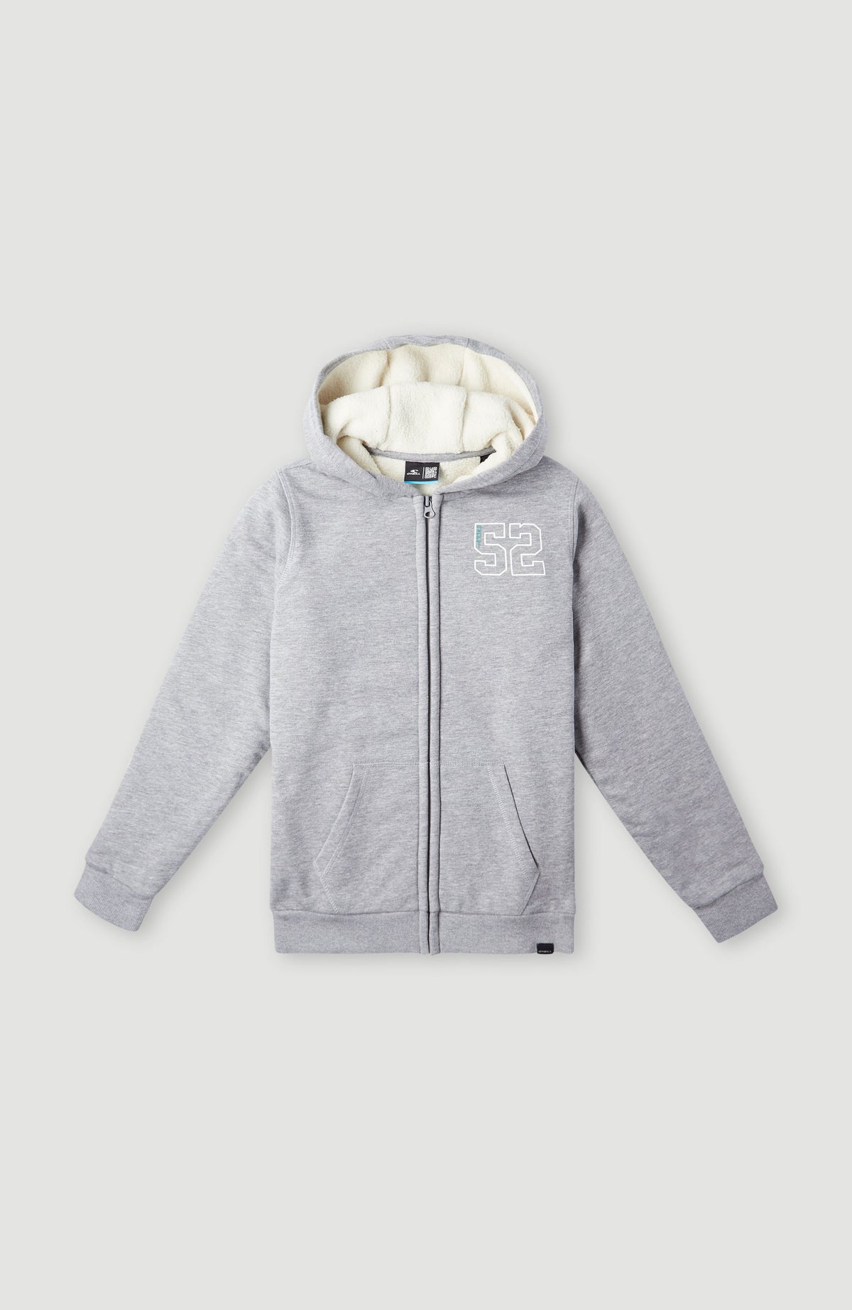 Surf State Sherpa Lined Hoodie | Silver Melee