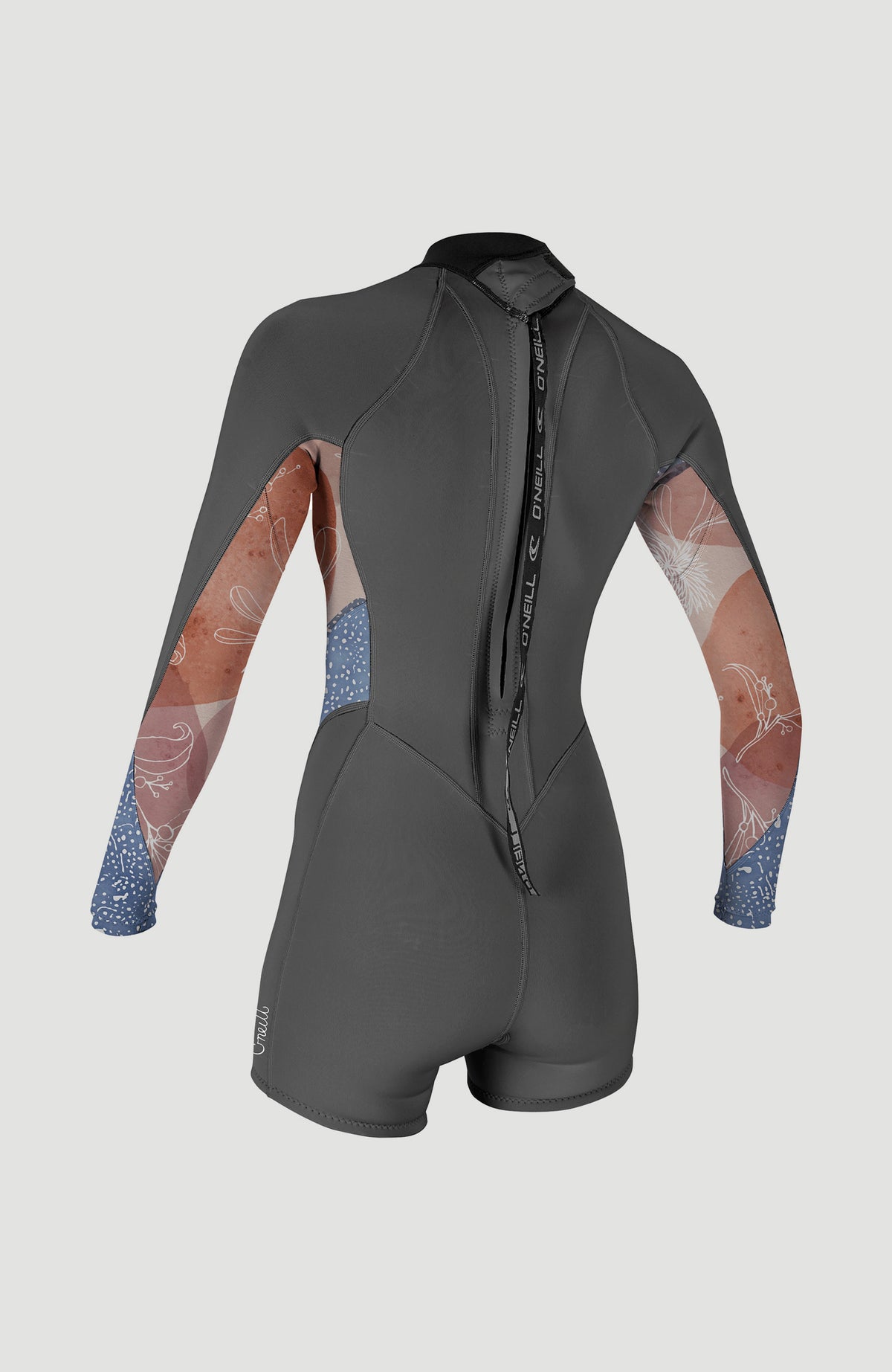 Bahia 2/1 Back Zip L/S Spring Womens | GRAPHITE/DESERT BLOOM/DRIFT BL