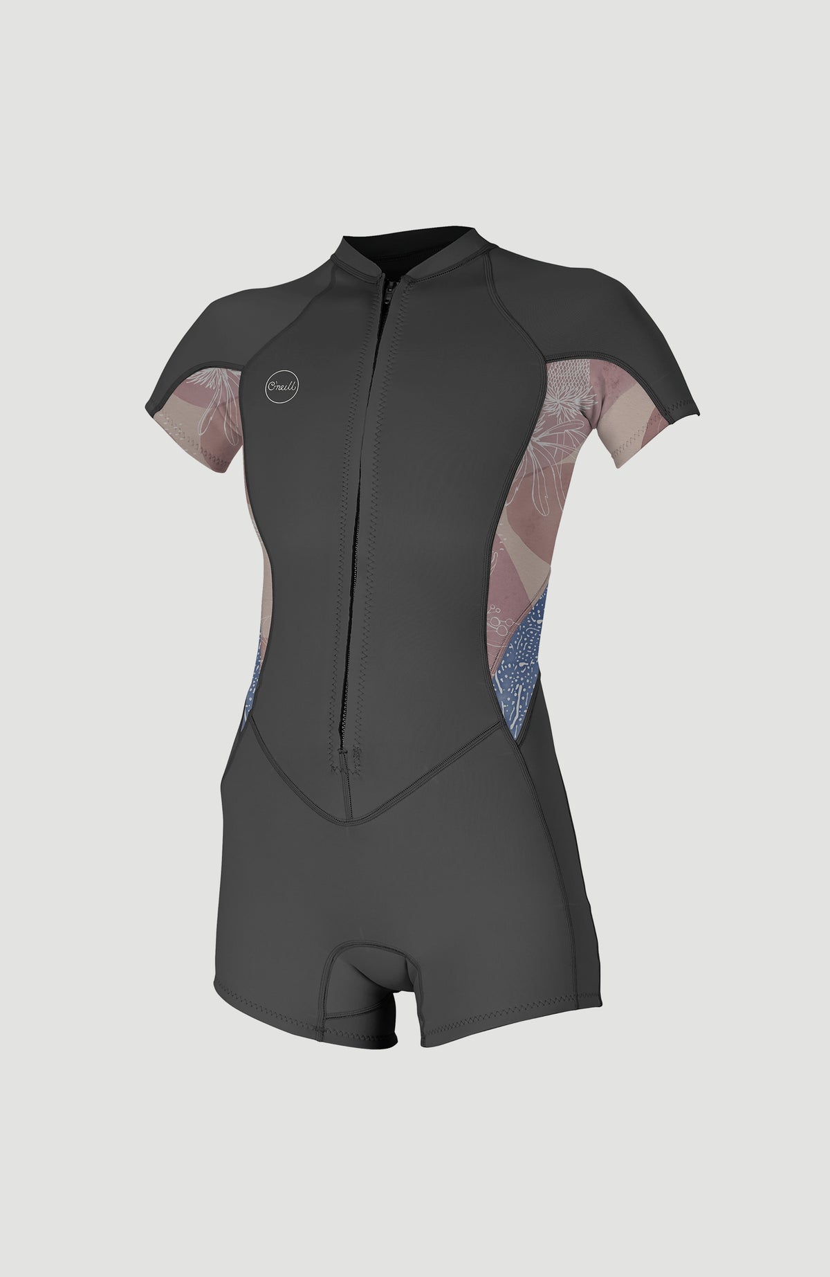 Bahia 2/1mm Front Zip Spring Wetsuit | GRAPHITE/DESERT BLOOM/DRIFT BL