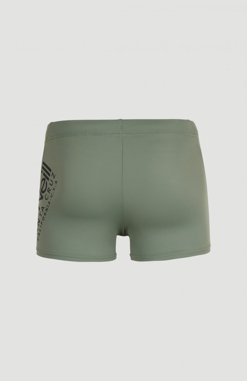 Cali Swimtrunks | Deep Lichen Green