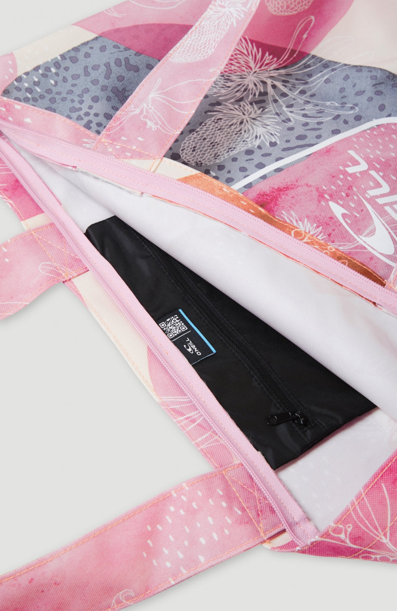 Coastal Print Tote Bag | Beige AO