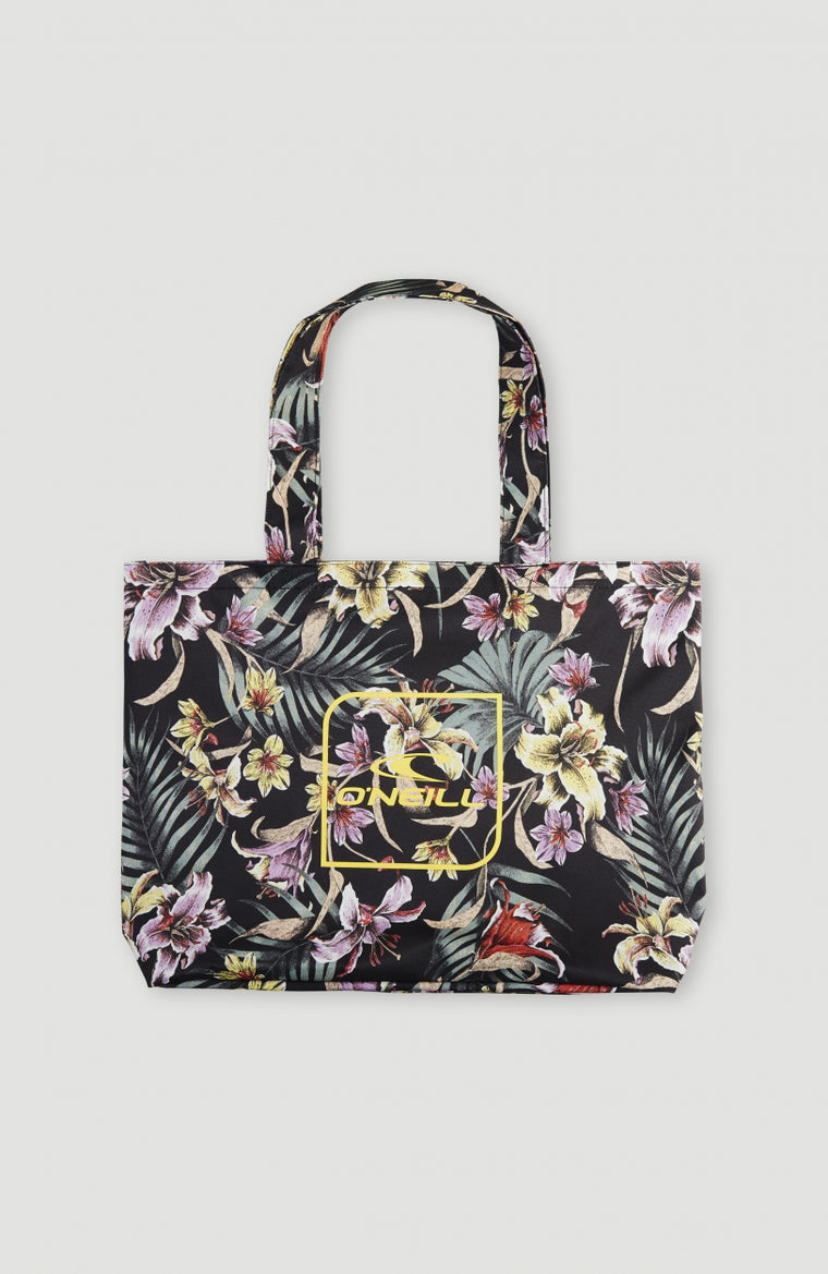 Coastal Print Tote Bag | Black AO 1