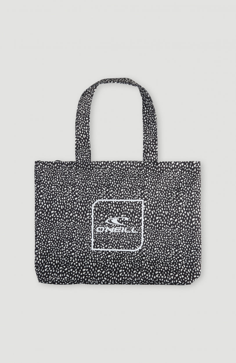 Coastal Print Tote Bag | Black AO 4