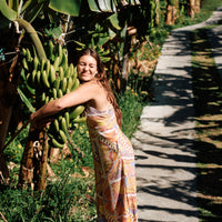 Alba Jumpsuit | Yellow Scarf Print