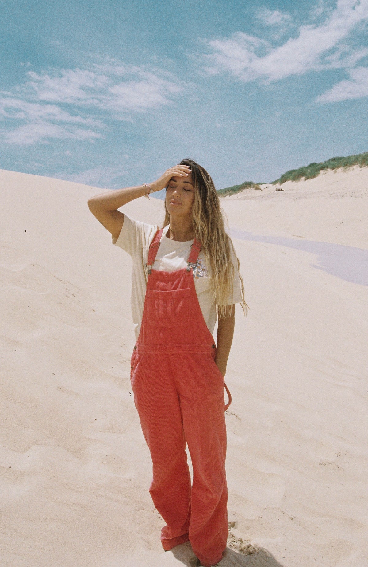 Cord Dungarees | Red Orcher