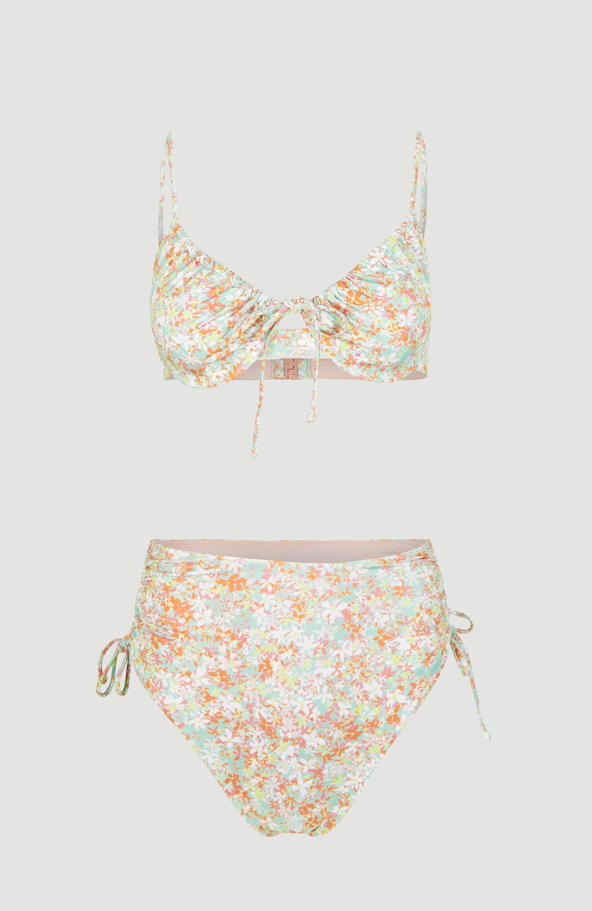Avalon - Nova Bralette Bikini Set | Blue Beach Flower