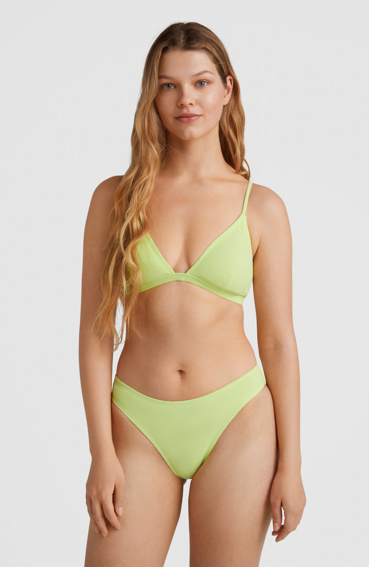 Alia - Cruz Triangle Bikini Set | Sunny Lime
