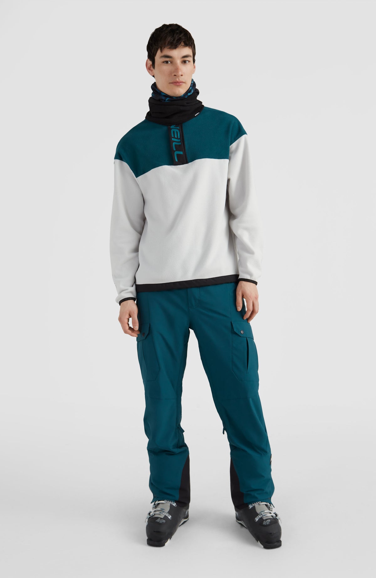 Blizzard Fleece | Black Out Colour Block